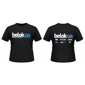 Футболка Belok+Logo женская (S) - черная Фото №1